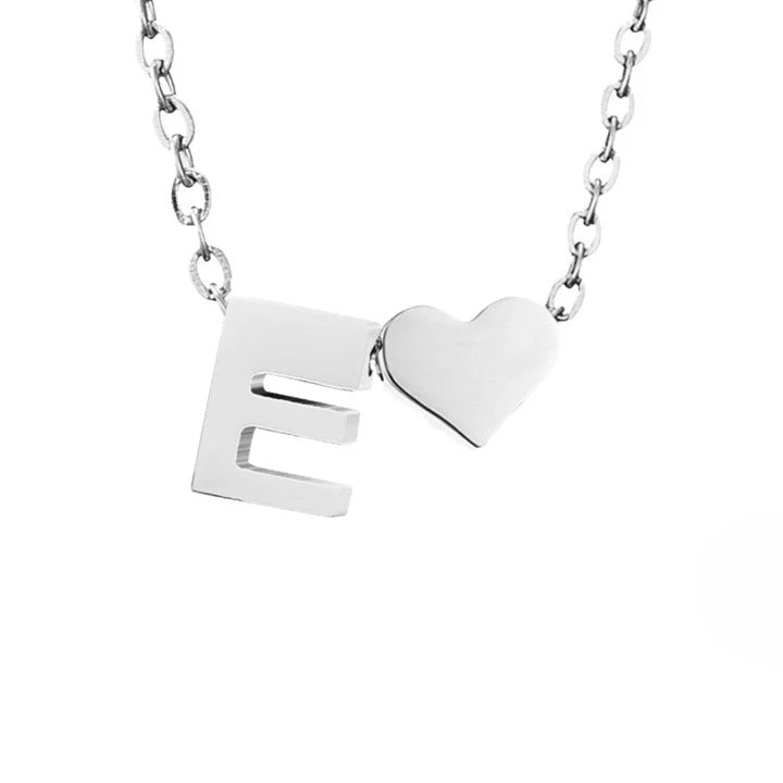 Colar Prateado Amor Eterno com Letra