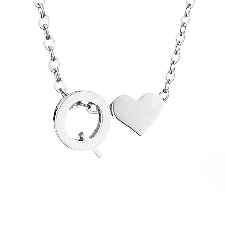 Colar Prateado Amor Eterno com Letra