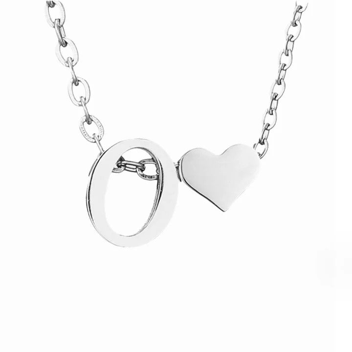 Colar Prateado Amor Eterno com Letra
