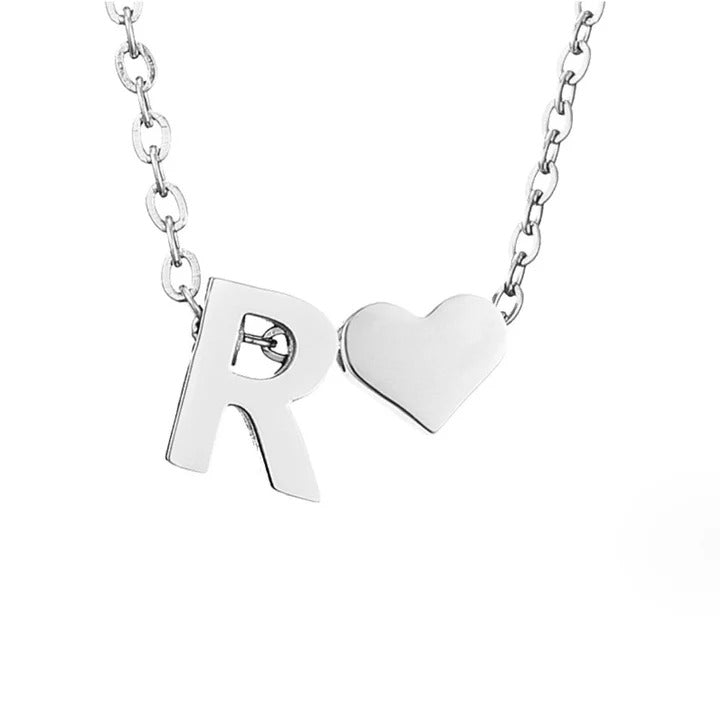 Colar Prateado Amor Eterno com Letra