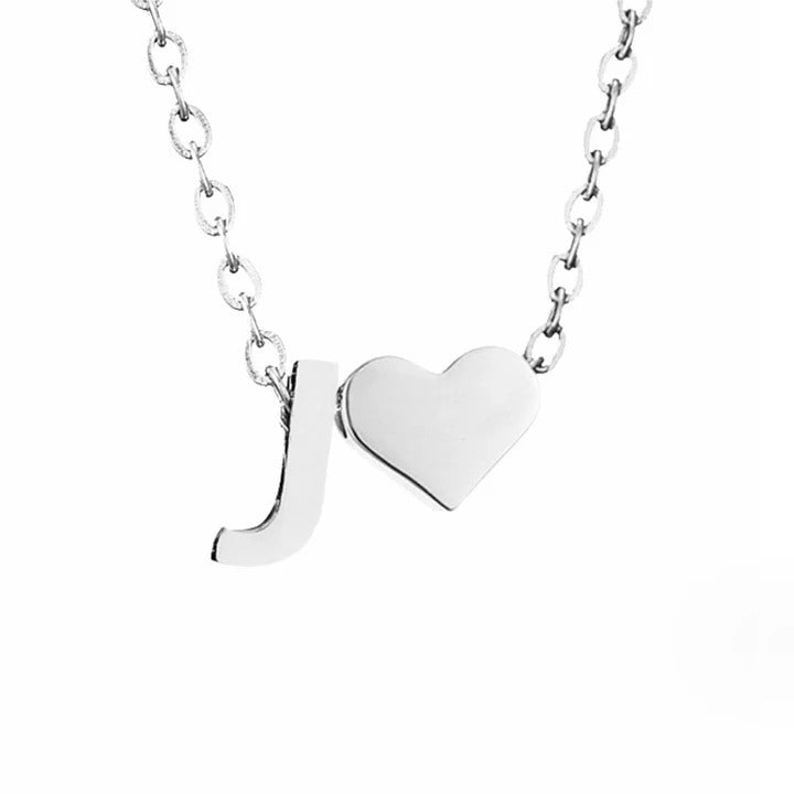 Colar Prateado Amor Eterno com Letra