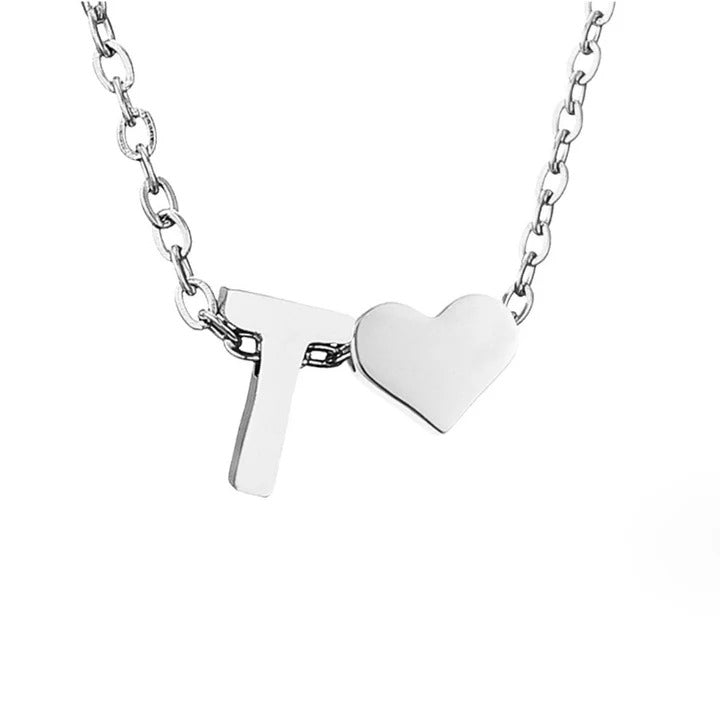 Colar Prateado Amor Eterno com Letra