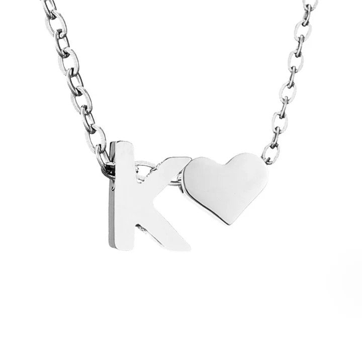 Colar Prateado Amor Eterno com Letra