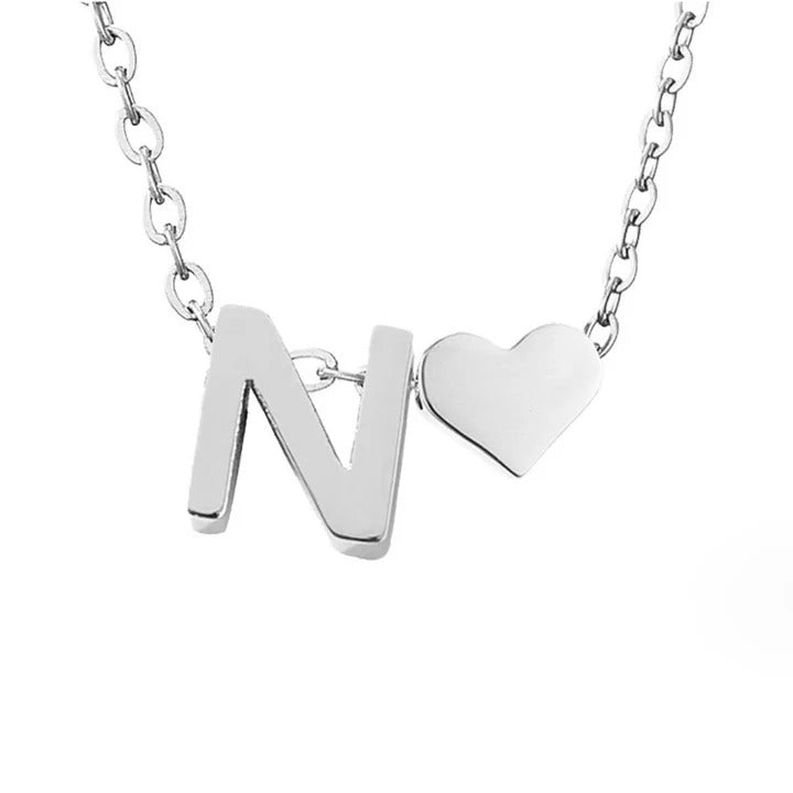 Colar Prateado Amor Eterno com Letra