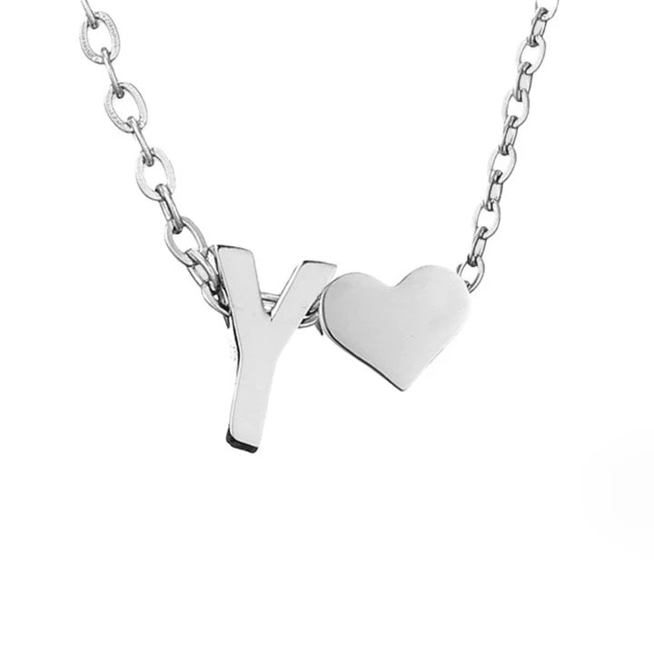 Colar Prateado Amor Eterno com Letra