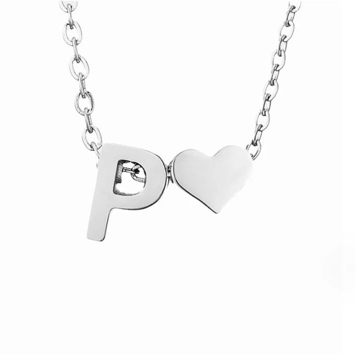 Colar Prateado Amor Eterno com Letra