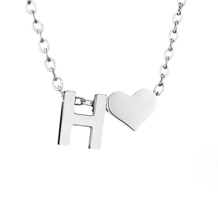 Colar Prateado Amor Eterno com Letra