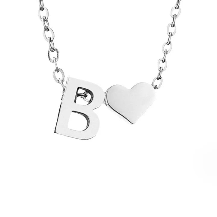 Colar Prateado Amor Eterno com Letra