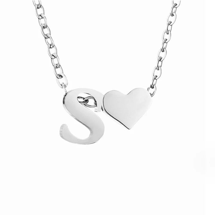 Colar Prateado Amor Eterno com Letra
