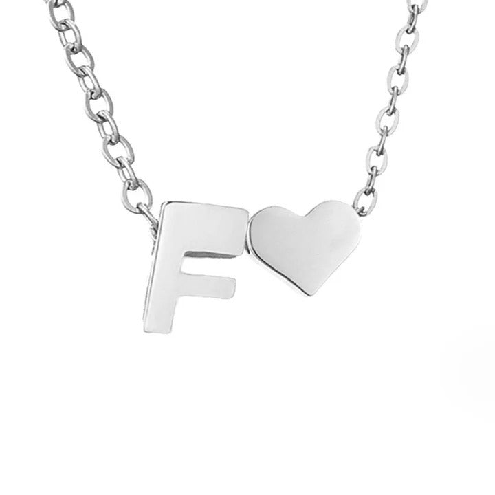 Colar Prateado Amor Eterno com Letra