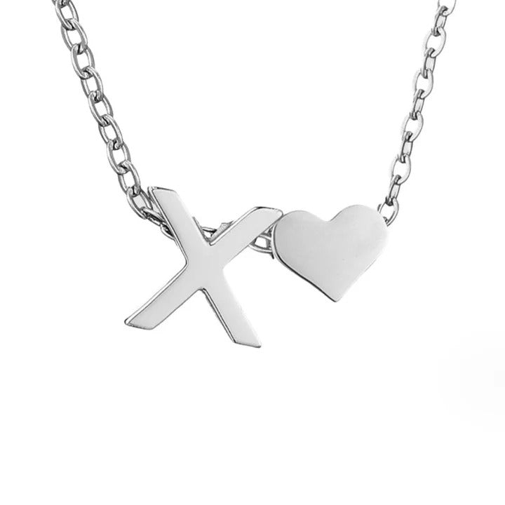 Colar Prateado Amor Eterno com Letra