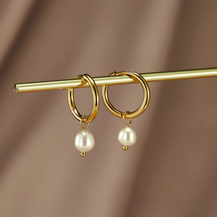 Brincos Bella de Pérolas de Água Doce