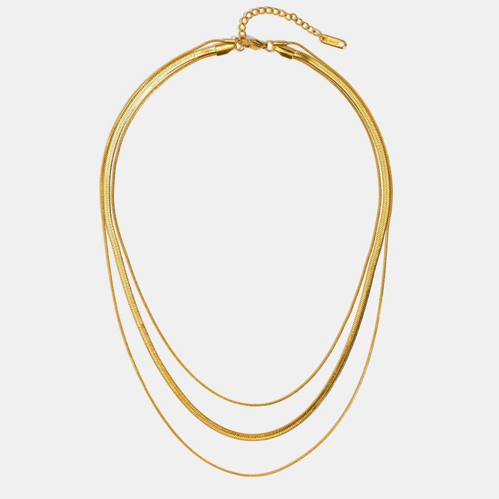 Colar Dourado Multicamadas