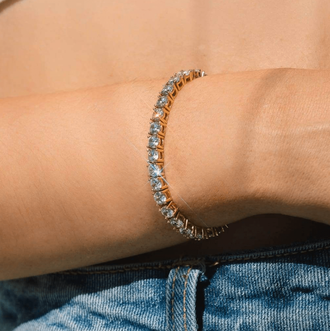 PULSEIRA TÉNIS DOURADA