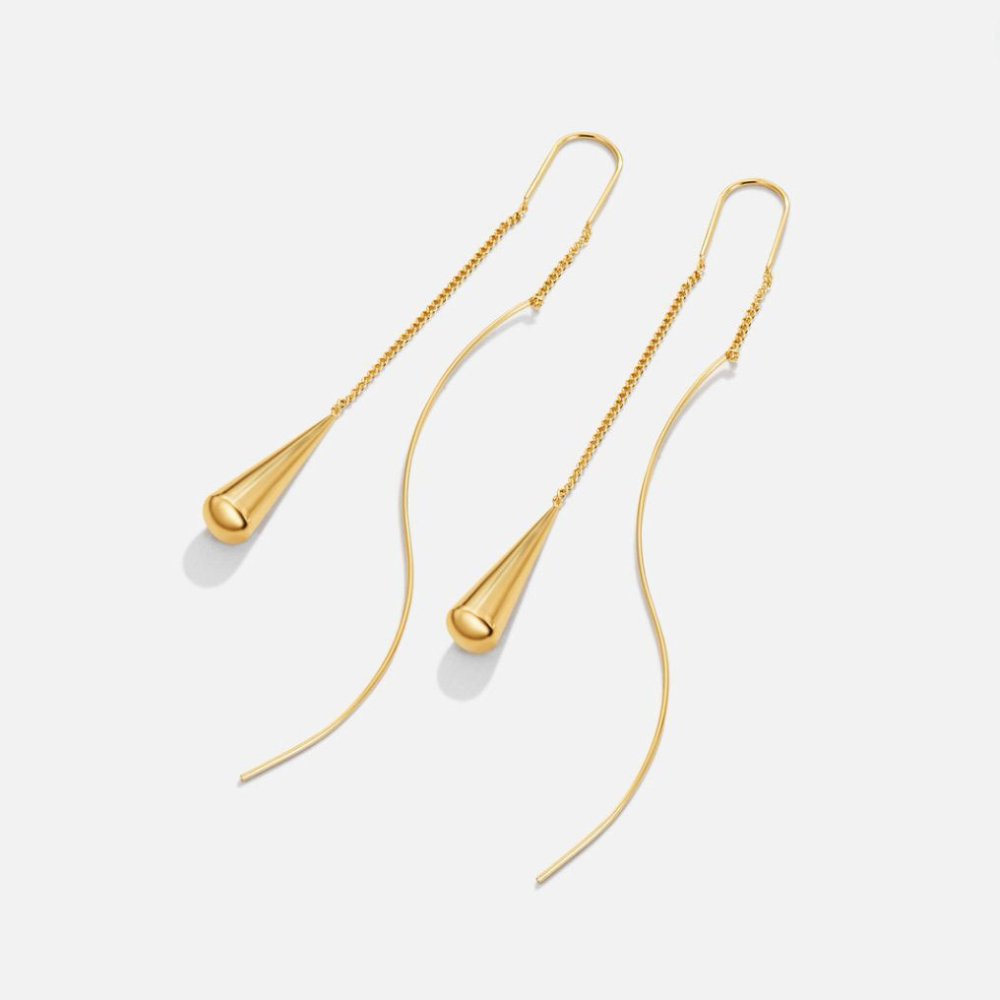 Brincos com Borla em Forma de Gota