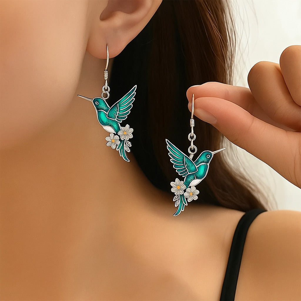 Lindo Colar com Colibri e Brincos Grátis – Oferta Limitada
