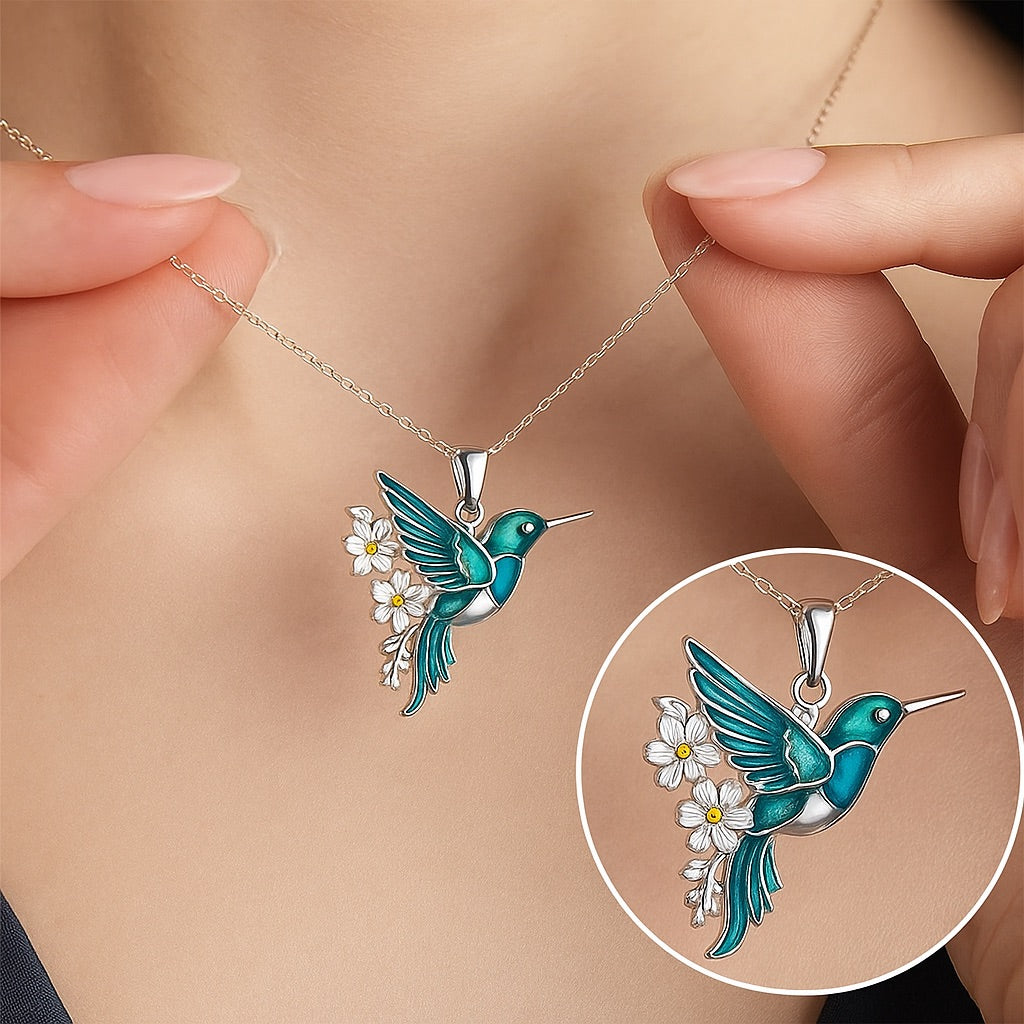 Lindo Colar com Colibri e Brincos Grátis – Oferta Limitada