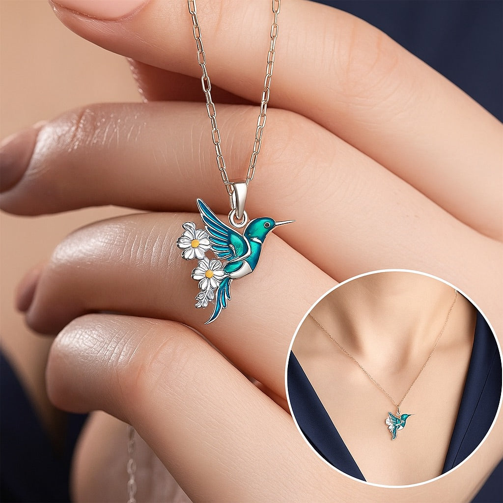 Lindo Colar com Colibri e Brincos Grátis – Oferta Limitada