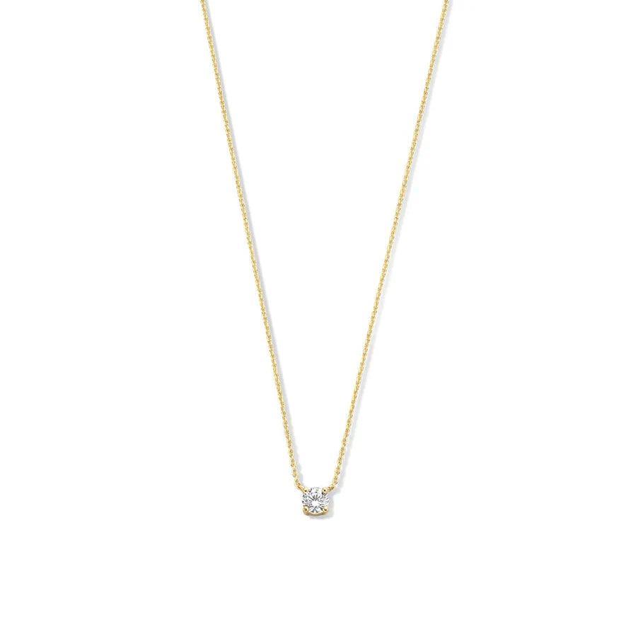 Colar Cléa com Moissanite | Ouro