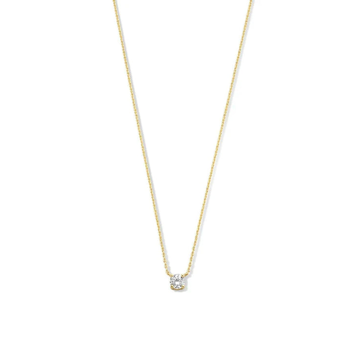 Colar Cléa com Moissanite | Ouro