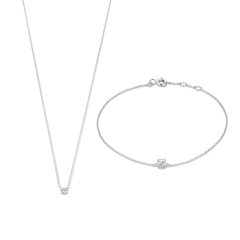 Conjunto Cléa com Moissanite | Ouro