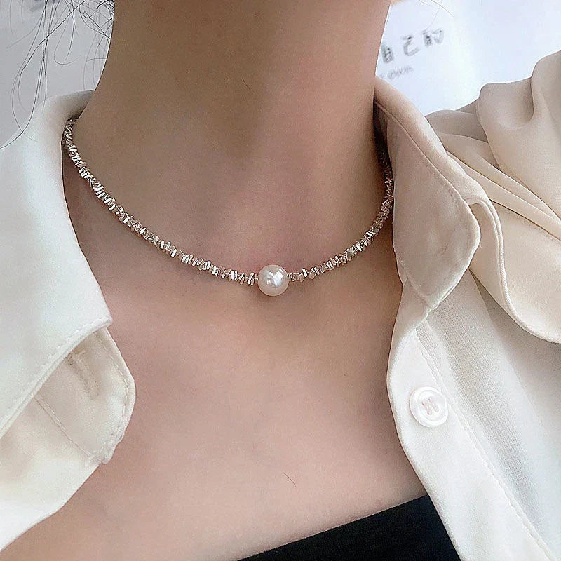 Lindo Colar de Pérolas | Ouro Branco