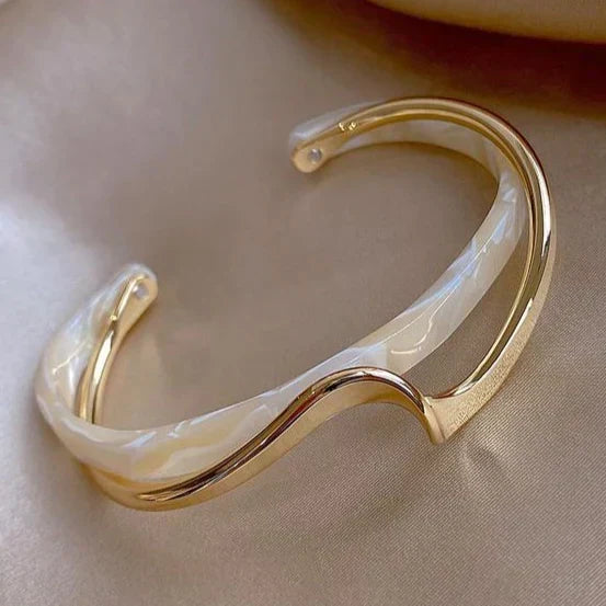 Pulseira Brilho de Opala Dourado | Ouro