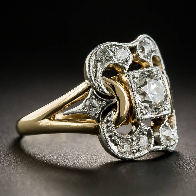 Anel Vintage Dourado