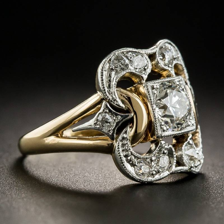Anel Vintage Dourado