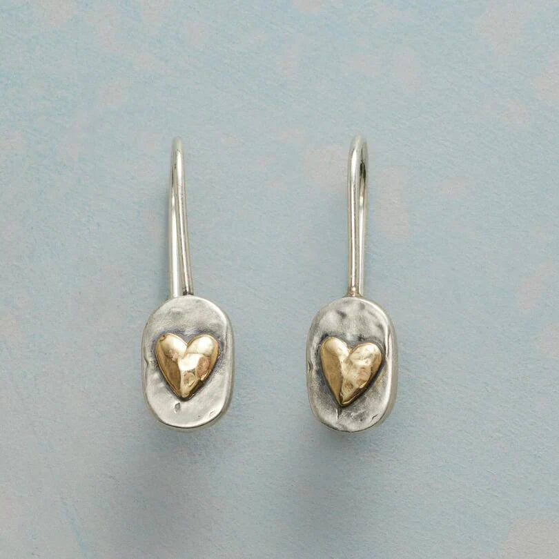 Brincos Golden Heartlace | Ouro