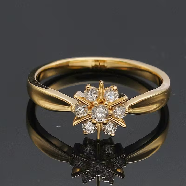 Anel Floral de Luxo