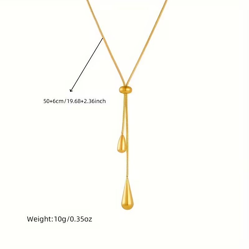 Conjunto Dourado de Joias Pendentes