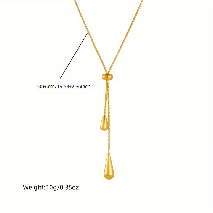 Conjunto Dourado de Joias Pendentes