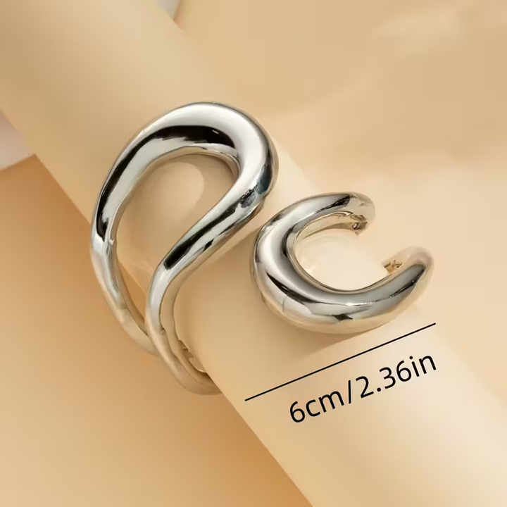 Pulseira Aberta Dourada Minimalista