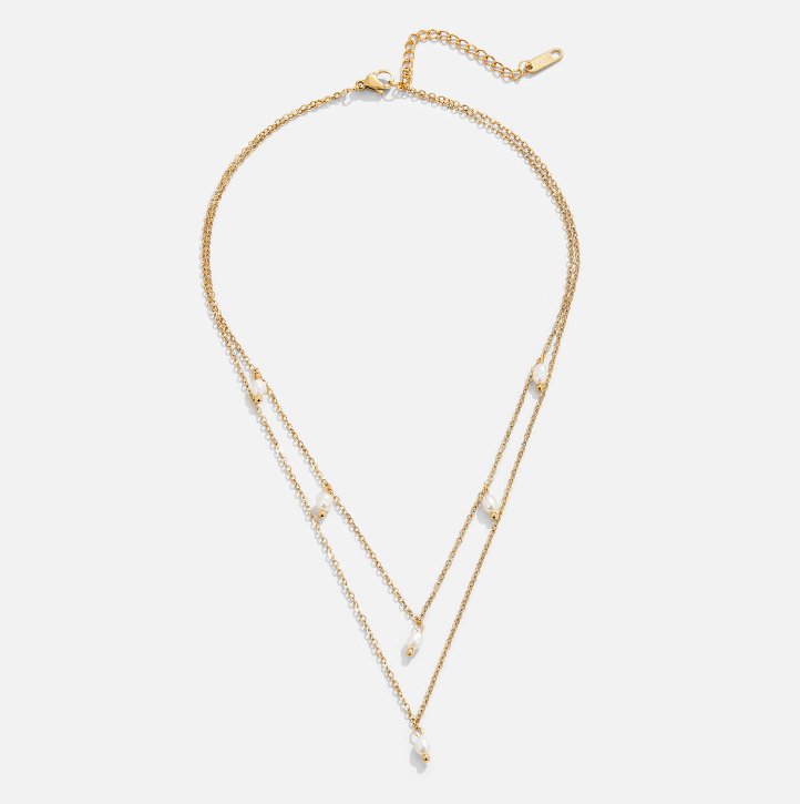 Colar em Camadas Kay com Gota de Pérola