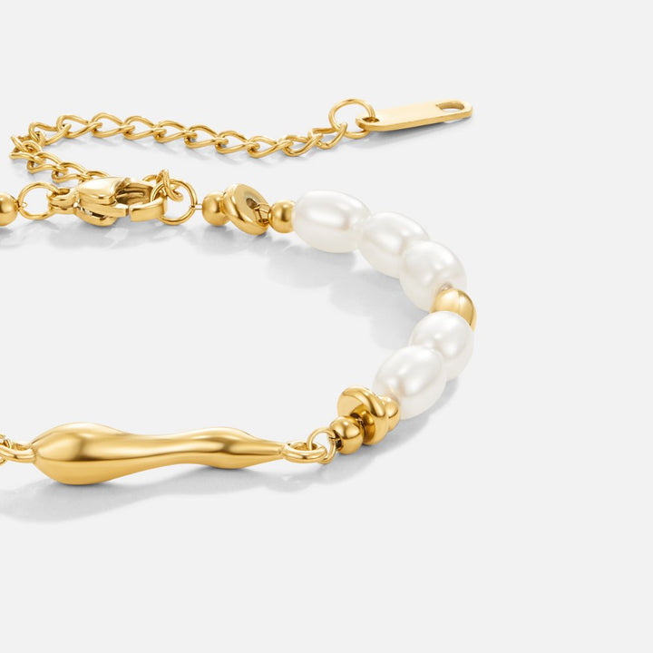 Pulseira Lov de Pérolas de Água Doce