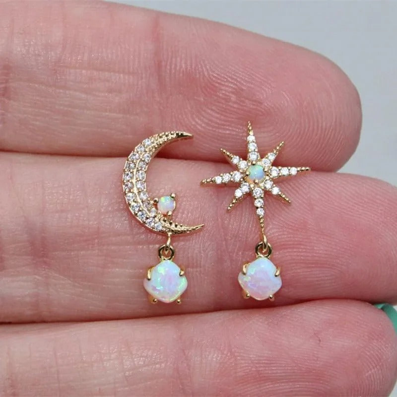 Brincos de Pérola Clássicos com Estrela