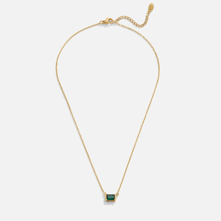 Colar Moni com Esmeralda Verde