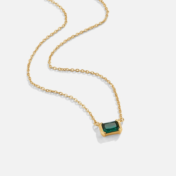 Colar Moni com Esmeralda Verde