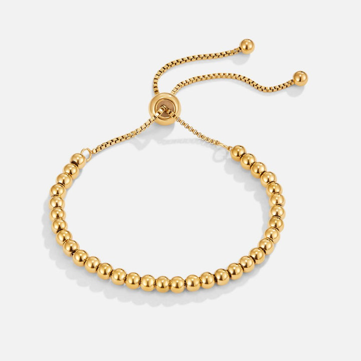 Pulseira de Contas Dourada Nila