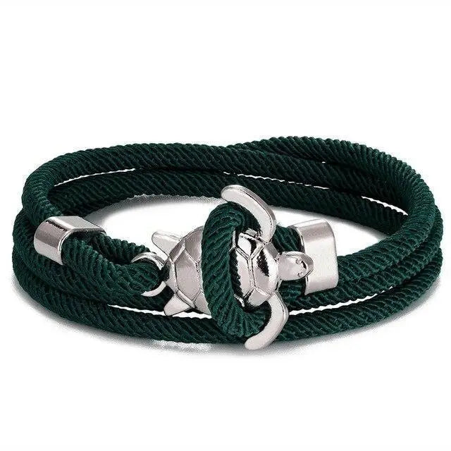 Pulseira Feita à Mão com Tartaruga Marinha