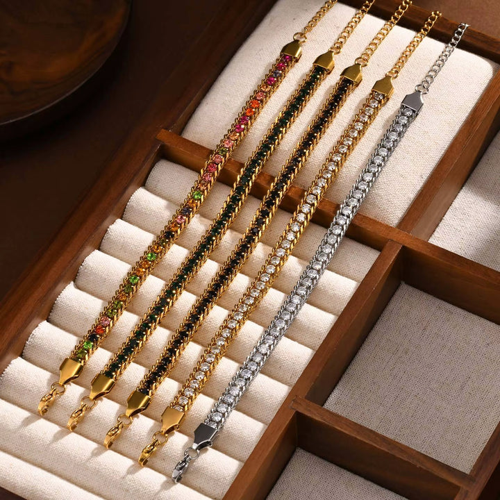 Pulseira Ténis com Pedrinhas