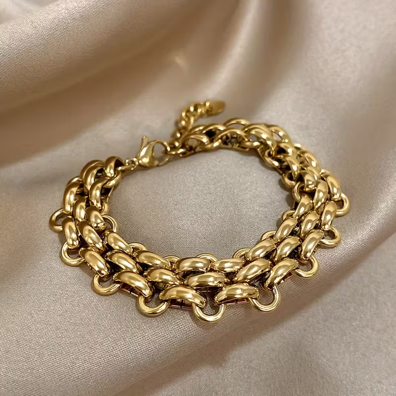 Pulseira de Corrente Cubana