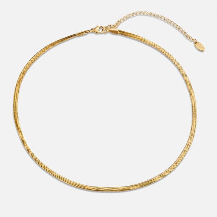 Colar Dourado com Corrente Cobra