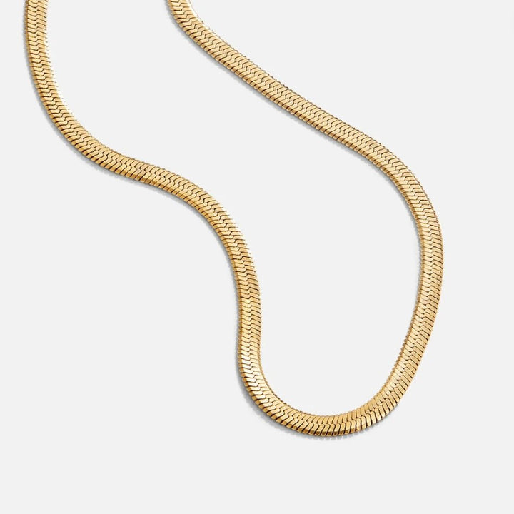 Colar Dourado com Corrente Cobra