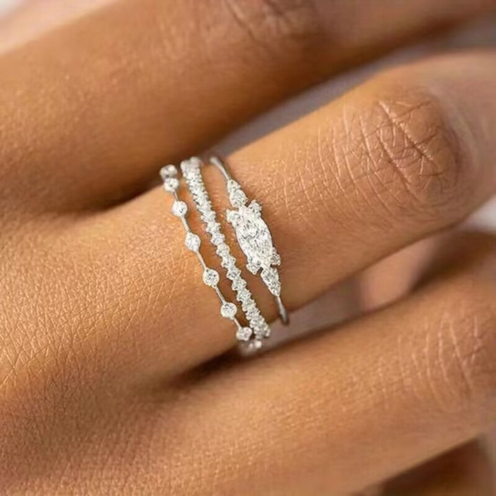 Conjunto de Anéis Seraphine Princess