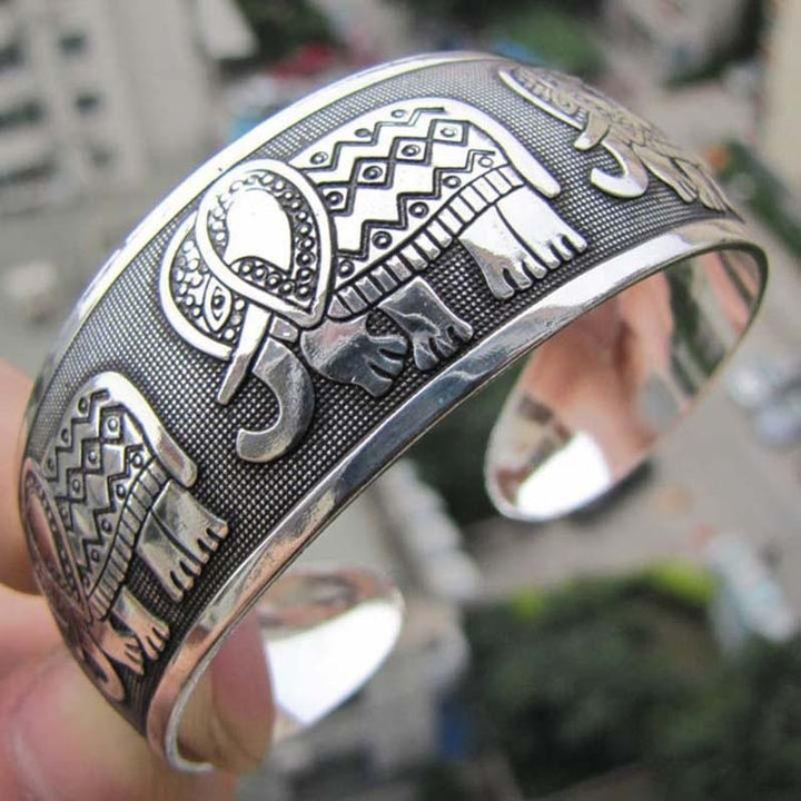 Pulseira Aberta Boho Prateada