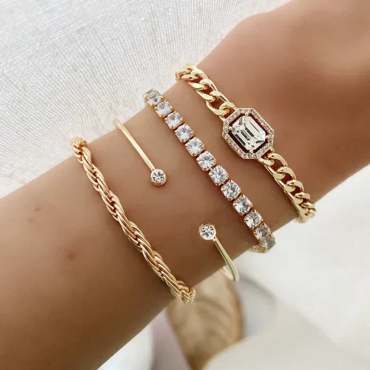 Conjunto de Pulseiras Domitia Calvina | Ouro