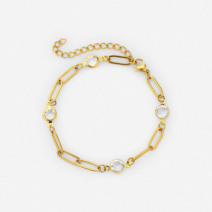 Pulseira de Elos com Pedras